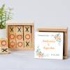 Juego 3 en raya personalizado con pegatina "Rosas" Detalles invitados boda - Juegos personalizados de boda