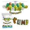 Guirnalda Feliz Cumpleaños Temática Safari, 1,8 m, Decoración de Fiesta con Globos - Inicio