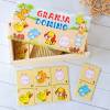 Domino infantil madera con dibujos para niños - Detalles Boda Niños