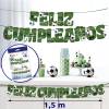 Guirnalda Feliz Cumpleaños Fútbol - Decoración Cumpleaños