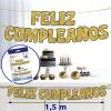 Guirnalda Feliz Cumpleaños Dorada ORO - Decoración Cumpleaños