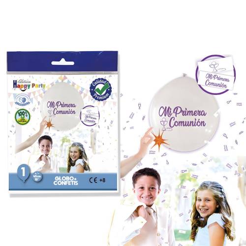 Globo Confeti Mi Primera Comunión - Accesorios