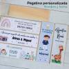 Dominó personalizado con pegatina "Selva" Bautizo - Juegos personalizados de bautizo