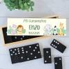 Dominó personalizado con pegatina "Selva" Detalles de cumpleaños - Juegos personalizados de cumpleaños