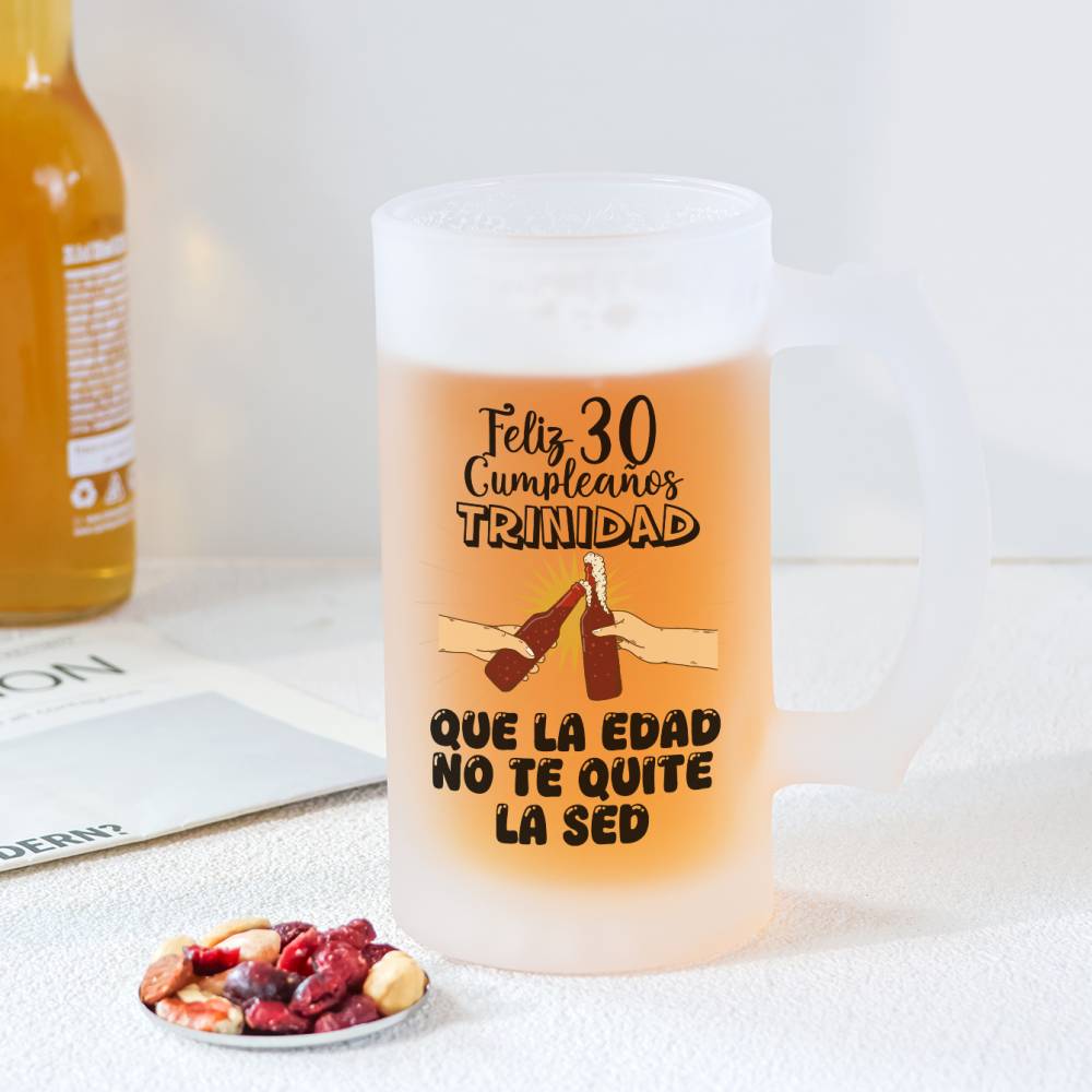 Jarra de cerveza personalizada "Feliz cumpleaños" Regalo de cumpleaños - Regalos personalizables cumpleaños