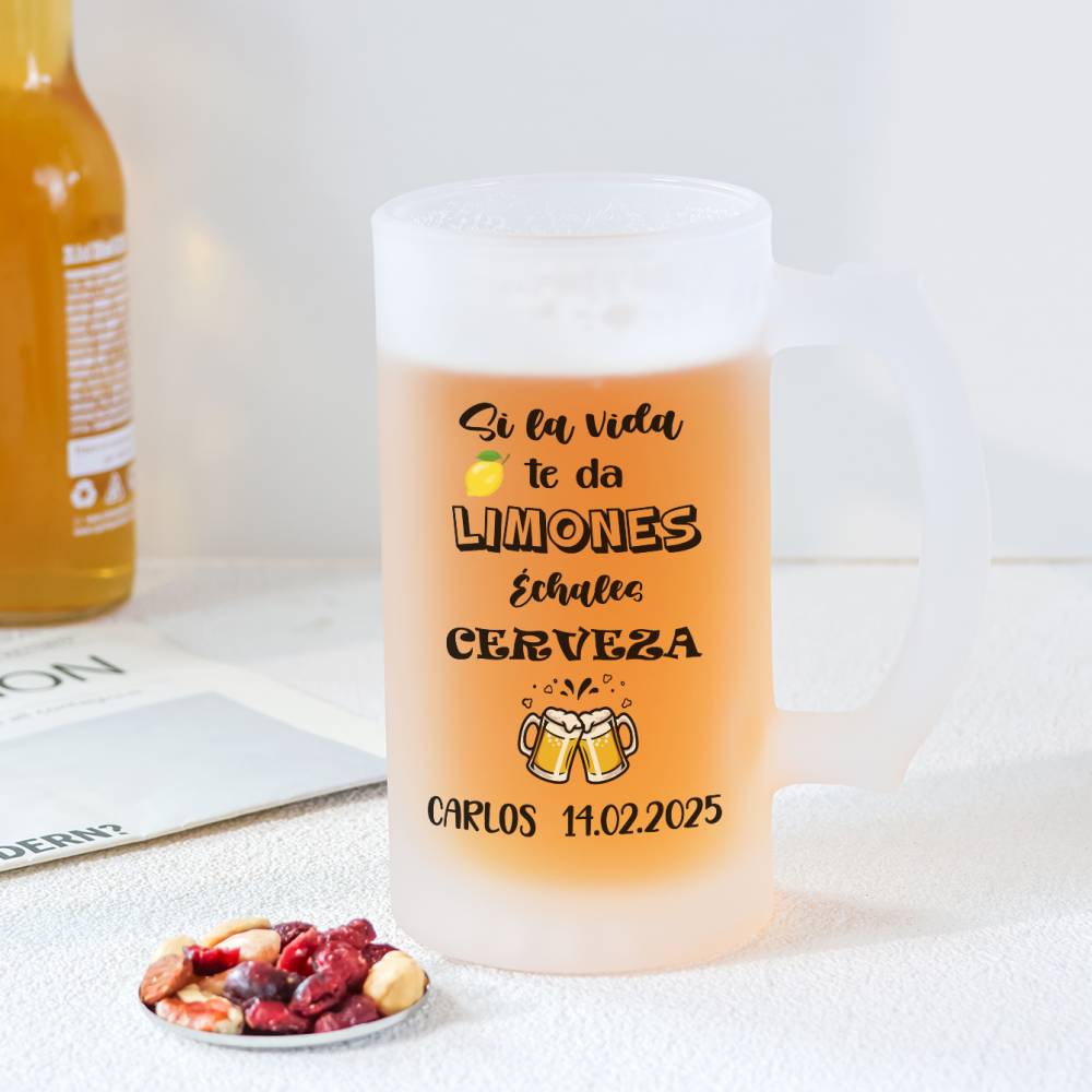 copy of Jarra de cerveza personalizada "Borracheras" Regalos personalizados - Regalos personalizables cumpleaños