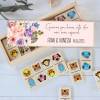 Dominó de animales personalizado con pegatina "Flores" Detalles de boda - Juegos personalizados de boda