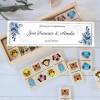 Dominó de animales personalizado con pegatina "Azul" Detalles de boda - Juegos personalizados de boda