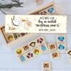 Dominó de animales personalizado con pegatina "Cigüeña" Detalles de bautizo - Juegos personalizados de bautizo
