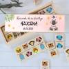 Dominó de animales personalizado con pegatina "Cebra" Detalles de bautizo - Juegos personalizados de bautizo