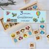Dominó de animales personalizado con pegatina "Transportes" Detalles de cumpleños - Juegos personalizados de cumpleaños
