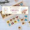 Dominó de animales personalizado con pegatina "Animalitos" Detalles de cumpleaños - Juegos personalizados de cumpleaños