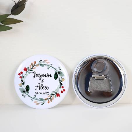 Abridor con imán personalizado "Ágape" detalles boda - Abridor Imán Personalizado Boda
