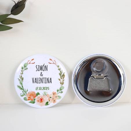 Abridor con imán personalizado "Macedonia" detalles boda - Abridor Imán Personalizado Boda