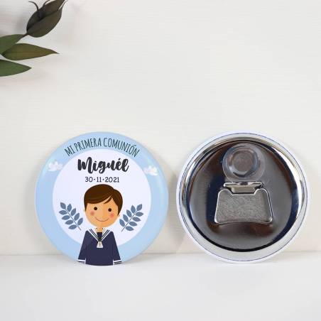 Abridor con imán personalizado "León" detalles comunión - Abridor Imán Personalizado Comunión