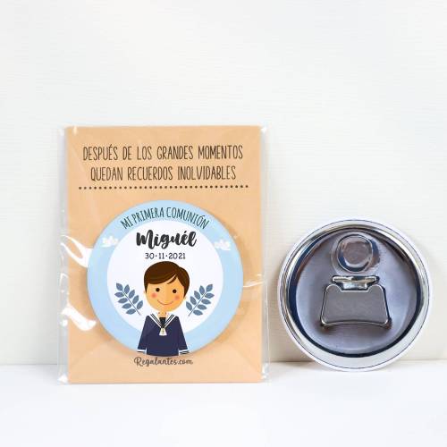 Abridor con imán personalizado "León" detalles comunión - Abridor Imán Personalizado Comunión