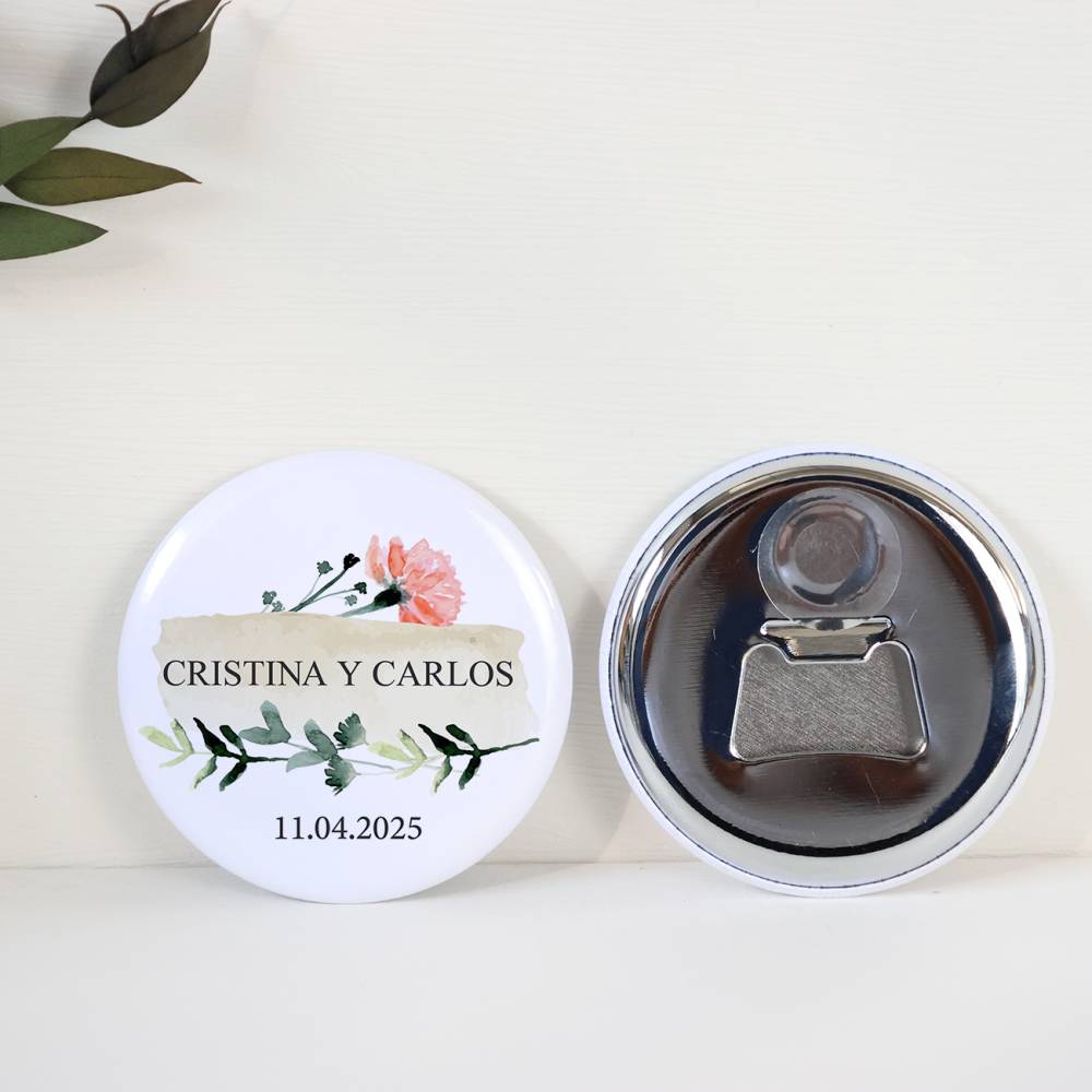 Abridor con imán personalizado "Luna" detalles boda - Abridor Imán Personalizado Boda