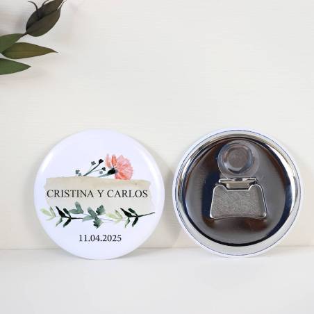 Abridor con imán personalizado "Luna" detalles boda - Abridor Imán Personalizado Boda