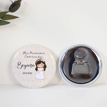 copy of Abridor con imán personalizado "Beige Niña" detalles comunión - Abridor Imán Personalizado Comunión