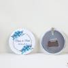 Llavero con abridor personalizado "Azul" Detalles de boda - Llaveros Abrebotellas Personalizados Boda