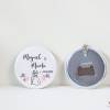 Llavero con abridor personalizado "Juntos" Detalles de boda - Llaveros Abrebotellas Personalizados Boda
