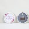 Llavero con abridor personalizado "Pink Crown" Detalles de Boda - Llaveros Abrebotellas Personalizados Boda