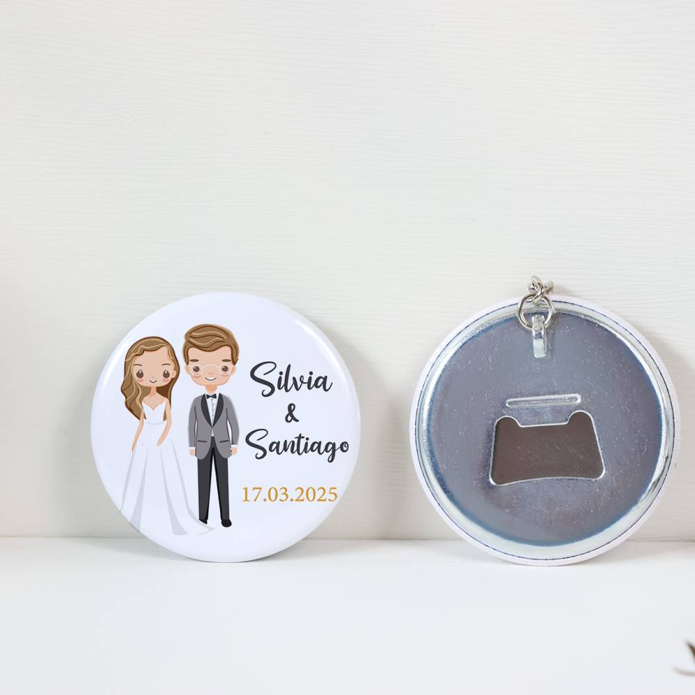 Llavero con abridor personalizado "Lemonnade" Detalles de boda - Llaveros Abrebotellas Personalizados Boda