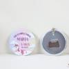 Llavero con abridor personalizado "Unicornios" Detalles de cumpleaños - Regalos personalizables cumpleaños