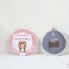 Llavero con abridor personalizado "Galleta" Detalles de comunión - Detalles de comunión originales