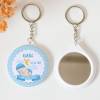 Llavero con espejo personalizado "Dulces Sueños" Detalles bautizo - Llaveros Espejos Personalizados Bautizo