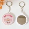 Llavero con espejo personalizado "Galleta" Detalles bautizo - Llaveros Espejos Personalizados Bautizo