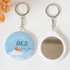 Llavero con espejo personalizado "Nube" Detalles bautizo - Llaveros Espejos Personalizados Bautizo