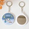Llavero con espejo personalizado "Marcelo" Detalles bautizo - Llaveros Espejos Personalizados Bautizo