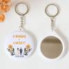 Llavero con espejo personalizado "Girasol" Detalles boda - Llaveros Espejos Personalizados Boda