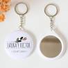 Llavero con espejo personalizado "Ocaso" Detalles boda - Llaveros Espejos Personalizados Boda