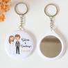 Llavero con espejo personalizado "Lemonnade" Detalles boda - Llaveros Espejos Personalizados Boda