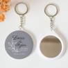 Llavero con espejo personalizado "Bodas de plata" Detalles boda - Llaveros Espejos Personalizados Boda