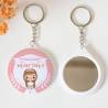 Llavero con espejo personalizado "Galleta" Detalles comunión - Llaveros Espejos Personalizados Comunión