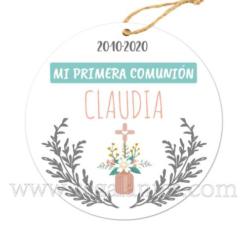 Etiqueta Comunión Personalizada Niña Niño Claudia - Pegatinas Y Etiquetas Personalizadas Comunión