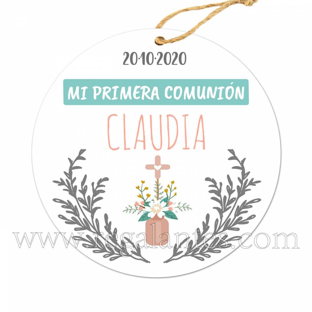 Etiqueta Comunión Personalizada Niña Niño Claudia - Pegatinas Y Etiquetas Personalizadas Comunión