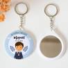 Llavero con espejo personalizado "León" Detalles comunión - Llaveros Espejos Personalizados Comunión