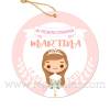 Etiqueta Comunión Personalizada Niña Galleta - Pegatinas Y Etiquetas Personalizadas Comunión