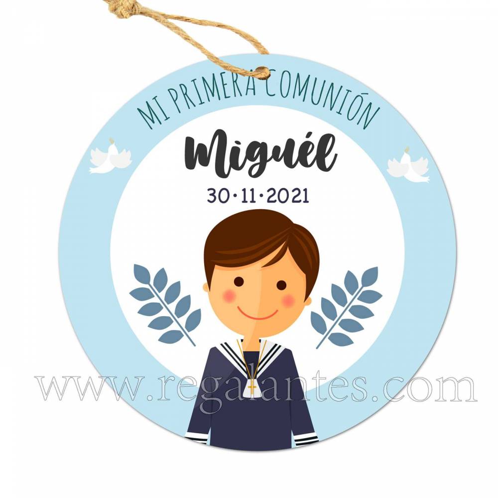 Etiqueta Comunión Personalizada Niño León - Pegatinas Y Etiquetas Personalizadas Comunión