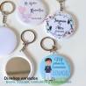 Llavero con espejo personalizado "Cielo" Detalles comunión - Llaveros Espejos Personalizados Comunión