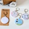 Llavero con espejo personalizado "Cielo" Detalles comunión - Llaveros Espejos Personalizados Comunión