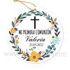 Etiqueta Comunión Personalizada Valeria - Pegatinas Y Etiquetas Personalizadas Comunión