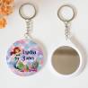 Llavero con espejo personalizado "Sirenas" Detalles cumpleaños - Regalos personalizables cumpleaños