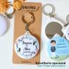 Llavero con espejo personalizado "Cielo" Detalles comunión - Llaveros Espejos Personalizados Comunión