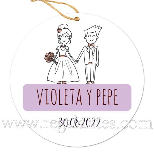 Etiquetas Boda Personalizada Kilig - Pegatinas Y Etiquetas Personalizadas boda
