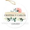 Etiqueta Boda Personalizada Luna - Pegatinas Y Etiquetas Personalizadas boda